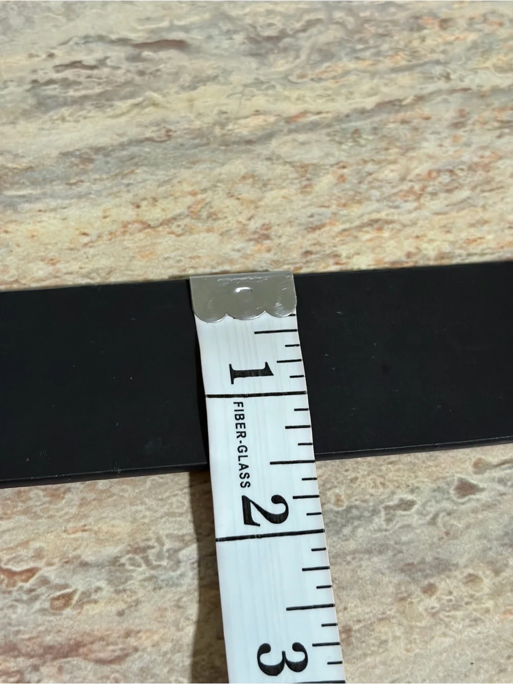 NWT Tommy Hilfiger Men’s Black Bonded Leather Belt with Signature Flag size 42